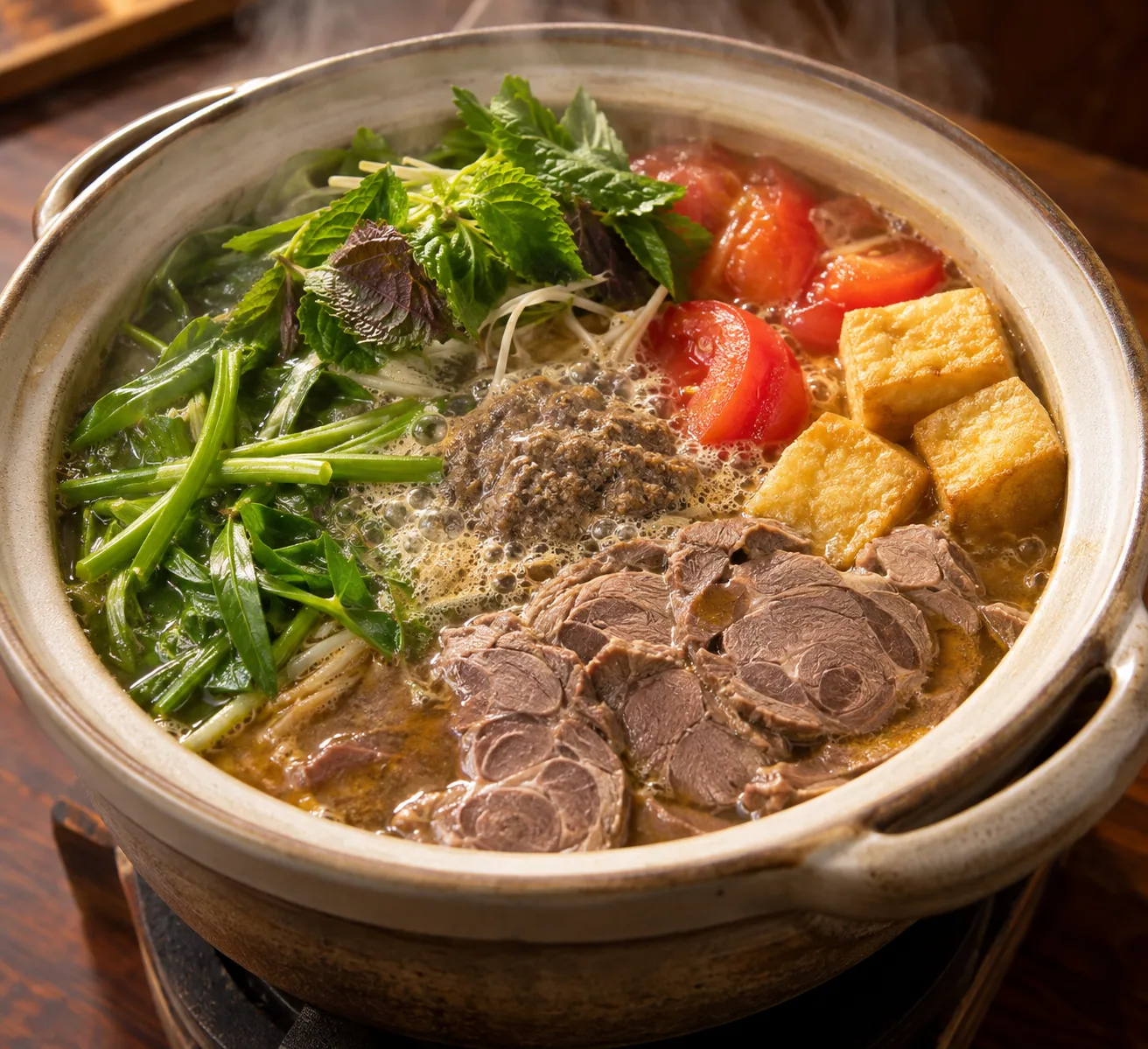 Ảnh minh họa riêng cho món Lẩu riêu cua bắp bò