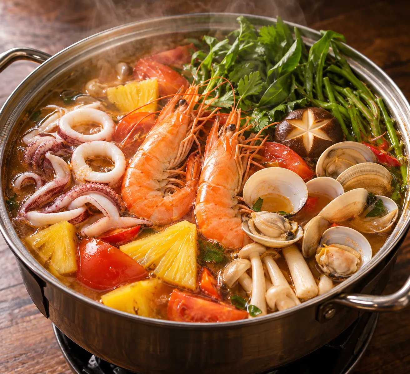 Ảnh minh họa riêng cho món Lẩu hải sản chua cay